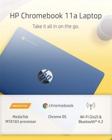 img 3 attached to Ноутбук HP Chromebook 11-дюймовый, модель 2020 года - MediaTek MT8183, 4 ГБ оперативной памяти, 32 ГБ накопитель, Chrome OS - 11a-na0030nr (индиго синий)
