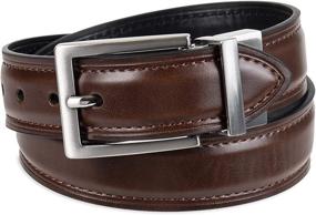 img 2 attached to Black Feather Reversible Dockers Boys' Belt Accessories