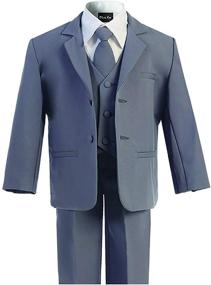 img 1 attached to OLIVIA KOO Classic Cloth Buttons Boys' Clothing in Suits & Sport Coats