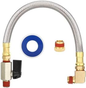 img 4 attached to 💨 Enhanced Air Compressor Extended Tank Drain Valve Kit, Fits 1/4 or 3/8 inch NPT Drain Valve