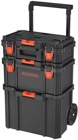 img 4 attached to 📦 Organize and Simplify with beyond by BLACK+DECKER Stackable Storage System - 3 Piece Set (Small Toolbox, Deep Toolbox, and Rolling Tote)