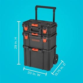 img 2 attached to 📦 Organize and Simplify with beyond by BLACK+DECKER Stackable Storage System - 3 Piece Set (Small Toolbox, Deep Toolbox, and Rolling Tote)