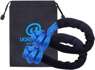 🔹 ucreative synthetic soft shackle 7/16 inch x 20 inch - high strength uhmwpe rope shackle for off-road recovery - blue (2-pack) logo