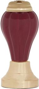 img 2 attached to 🏺 Ore International K-4101BD-31 Ceramic/Brass Table and Floor Lamp Set, Burgundy, Pack of 3