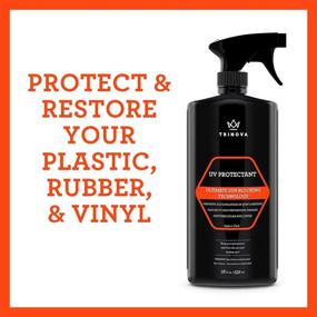 img 1 attached to 🌞 TriNova UV Protectant Spray - Restores Color, Prevents Fading & Cracking - for Vinyl, Plastic, Rubber, Fiberglass, Leather & More - Repels Dirt, Free of Residue (18 oz)