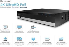 img 3 attached to 📹 Amcrest NV2108E-HS 8-Channel PoE NVR: Record in 4K/6MP/5MP/4MP/3MP/1080P, Supports 8 x 4K IP Cameras, HDD Not Included (Up to 6TB)