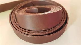 img 3 attached to 🔗 Crafts Medium Brown Leather Strap - More Time (1" width x 68" length)