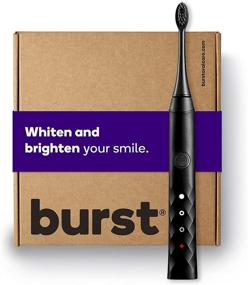 img 4 attached to 🦷 BURST Electric Toothbrush with Activated Charcoal Sonic Brush Head, Advanced Cleansing, Enhanced Oral Hygiene &amp; Renewed Smile, 3 Modes - Whitening, Sensitivity, Massage, Jet-Black Packaging [Possible Variations]