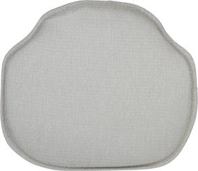 img 3 attached to 😊 Klear Vu Non-Slip Gripper Omega Windsor Chair Cushions, 4 Pack, Gray - 4 Count