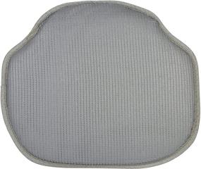 img 2 attached to 😊 Klear Vu Non-Slip Gripper Omega Windsor Chair Cushions, 4 Pack, Gray - 4 Count