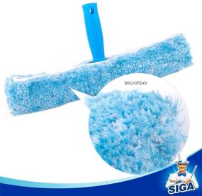 img 3 attached to 🪟 MR.SIGA Window Cleaning Set - Squeegee & Microfiber Scrubber for Professional Results, 14