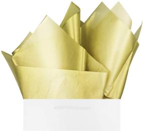 img 4 attached to 🎁 Gold Metallic Christmas Tissue Paper Gift Wrap - 60 Sheets | Premium Quality Recyclable Bulk | 26” x 20” | Ideal for Crafts, Decor, Birthdays, Weddings, Baby Showers by BllalaLab