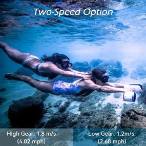 img 2 attached to 🛴 sublue WhiteShark Mix Dual Motors Underwater Scooter - Action Camera Compatible, Ideal for Water Sports, Swimming, Pool, and Scuba Diving - Kids/Adults