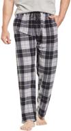 cyz men's fleece pajama pant, black/red plaid, size l - sleep & lounge clothing for men логотип