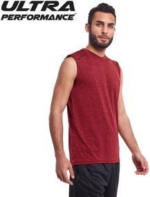 img 2 attached to 💪 Revolutionary Ultra Performance Sleeveless Muscle Shirts - Premium Men's Clothing and Shirts