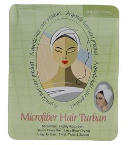 img 2 attached to 🧖 White Eurow Microfiber Hair Towel Turban Wrap - 1 Pack