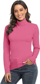 img 4 attached to TAIPOVE Turtleneck Pullover Layerings Undershirt Sports & Fitness and Other Sports