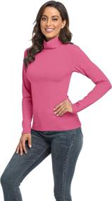 img 1 attached to TAIPOVE Turtleneck Pullover Layerings Undershirt Sports & Fitness and Other Sports
