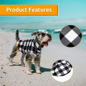 img 1 attached to 🐶 Warm and Stylish ASENKU Dog Sweater: Plaid Fleece Vest for Small & Medium Dog Breeds - Soft, Comfortable and Cozy Winter Clothing