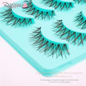 img 1 attached to Dorisue Eyelashes Natural Lightweight Reuseable
