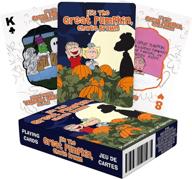 🥜 aquarius peanuts great pumpkin playing cards - enhance card games with a peanuts themed deck - officially licensed peanuts merchandise & collectibles логотип