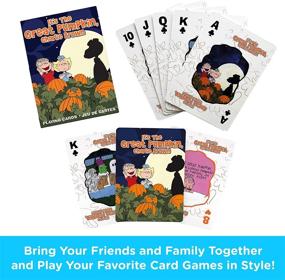 img 3 attached to 🥜 AQUARIUS Peanuts Great Pumpkin Playing Cards - Enhance Card Games with a Peanuts Themed Deck - Officially Licensed Peanuts Merchandise & Collectibles