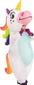 img 2 attached to 🦄 Quirky and Fun Child Unisex Unicorn Inflatable Costume: Perfect for Playtime and Costume Parties!