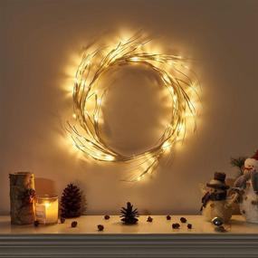 img 2 attached to 🌿 Vanthylit 5.9FT 48 LED Warm White Waterproof Twig Garland Lights - Decorative Vine Lights for Bedroom, Home, Garden, Wedding, Christmas and Party Decoration