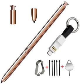 img 4 attached to 🖊️ Samsung Galaxy Note 20/Note20 Ultra 5G Stylus Pen Touch Pen S Pen Replacement with USB to Type-C Adapter, Tips, Nibs, and Eject Pin (Bronze)