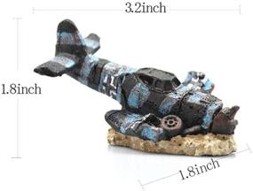 img 3 attached to BRKURLEG Aircraft Decorations Aquarium Ornament