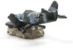 img 1 attached to BRKURLEG Aircraft Decorations Aquarium Ornament