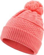 🧣 stay warm in style with home prefer women's winter hat - crochet knit beanie cap with pom logo