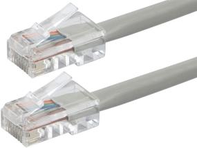 img 3 attached to 🔌 Monoprice 113220 Zeroboot Cat6 Ethernet Patch Cable - Reliable Network Internet Cord with RJ45, 550Mhz, UTP, Pure Copper Wire - 0.5ft, Gray