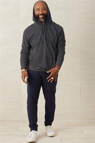 img 1 attached to Fair Indigo Organic Lounge Midnight Men's Clothing