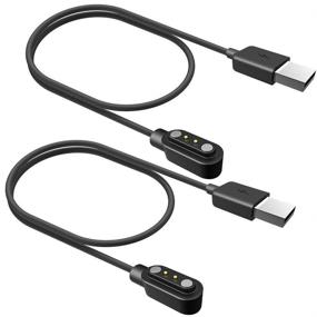 img 4 attached to 🔌 Удобное зарядное устройство для умных часов Convenient 2-Pack для умных часов VeryFitPro ID205L Smartwatch