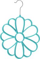 🌸 flocked flower scarf hanger by whitmor: enhance your closet organization and accessorizing логотип