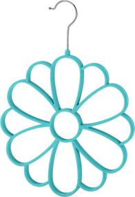 img 1 attached to 🌸 Flocked Flower Scarf Hanger by Whitmor: Enhance Your Closet Organization and Accessorizing