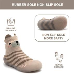 img 1 attached to Babycare Toddler Slippers Non Skid Numeric_4_Point_5