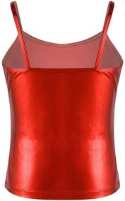 img 3 attached to 👗 YONGHS Girls' Spaghetti Shoulder Dancewear with Gymnastic Flair