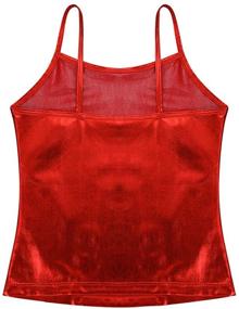 img 1 attached to 👗 YONGHS Girls' Spaghetti Shoulder Dancewear with Gymnastic Flair