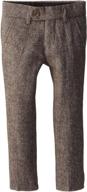 👖 isaac mizrahi slim-fit wool-blend tweed pants for little boys logo