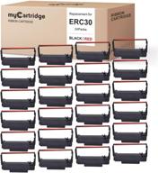 🖨️ mycartridge 24 pack erc30 erc-30 erc 30 34 38 b/r compatible ribbon cartridge for erc38 nk506 – black red logo