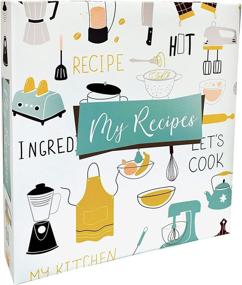 img 4 attached to 📚 Better Kitchen Products Recipe Binder Organizer Set, Full Page 3 Ring Standard Binder with 50 Page Protectors &amp; 12 Category Divider Tabs, Vintage Kitchen Design, 11.5&#34; x 12&#34;