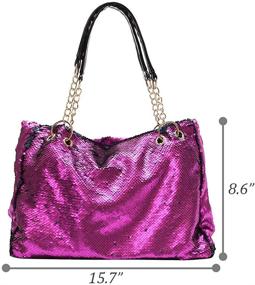 img 3 attached to QTKJ Fashion Reversible Shoulder Leather Women's Handbags & Wallets and Totes
