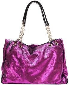 img 4 attached to QTKJ Fashion Reversible Shoulder Leather Women's Handbags & Wallets and Totes