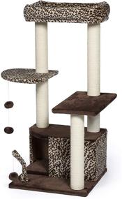 img 3 attached to 🐾 Prevue Pet Products Leopard Lounge Kitty Power Paws - Brown (7306), 34 lbs