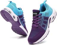 women's siogfo sport running shoes: ideal for gym, jogging, and walking fitness sneakers logo