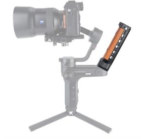 img 3 attached to Wooden Handle for Zhiyun Weebill Lab, NICEYRIG Grip 🪵 with 1/4 and 3/8 Mounting Holes, Cold Shoe Included - 329