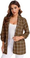 👚 stylish milumia womens blazer sleeve jacket: elevate your women's clothing collection logo