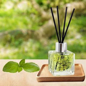 img 3 attached to 🌼 Vanilla Scented Seed Spring Reed Diffuser Set - 50ml / 1.7oz - Perfect for Bedroom, Office, Gym, Stress Relief, and Home Fragrance